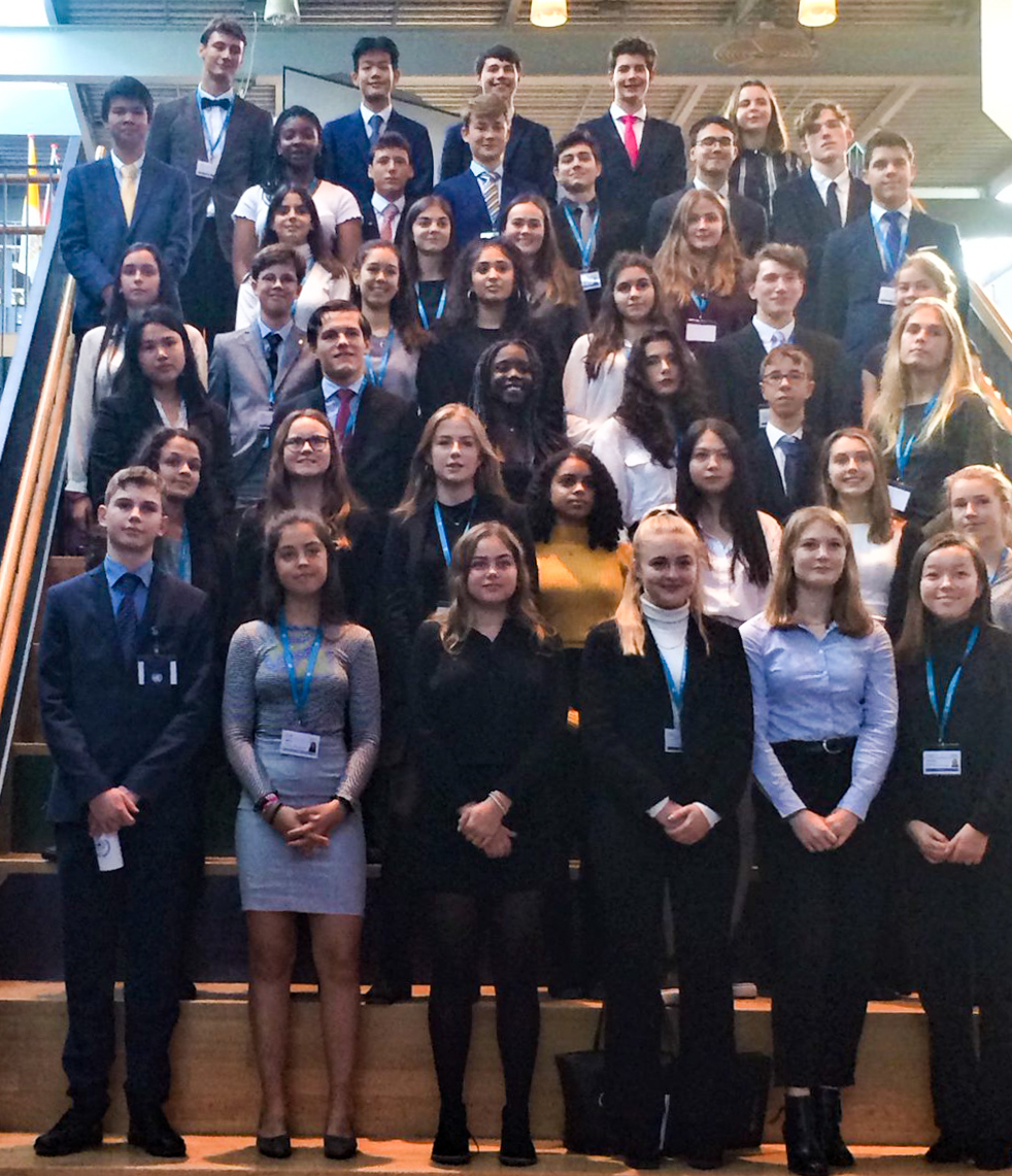 The British School in the Netherlands take part in the Model United Nations (MUN) held at the International School of the Hague (ISH)