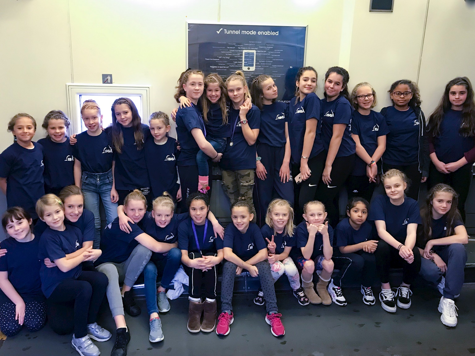 The British School in the Netherlands at the Independent Schools Gymnastics Association (ISGA) 2019 2-piece National Championship in London. 