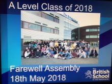 Saying Goodbye and Best Wishes to A Level and BTEC Students Saying Goodbye and Best Wishes to A Level and BTEC Students