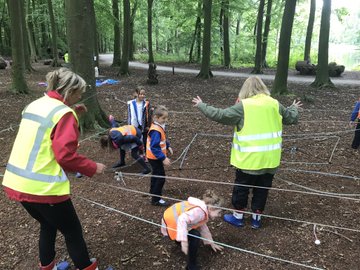 Forest School outdoor activities at the British School in The Netherlands 
