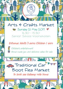 Art and Craft Market at British School Voorschoten (with Car Boot Flea Market) Art and Craft Market at British School Voorschoten (with Car Boot Flea Market)