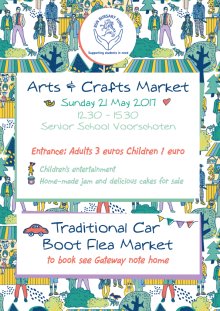 Art and Craft Market at British School Voorschoten (with Car Boot Flea Market)